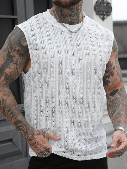 VENTUSAIL 男士舒适网眼圆领马甲，畅销山本耀司风格优雅马甲，适合男士休闲度假、简约办公、商务场合、日常约会、居家休闲、时尚派对、聚餐等各种场合，自穿或送礼皆宜。