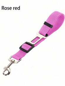 1pc Pet Car Safety Leash, Dog Retractable Traction Rope, Pet Leash, Car Safety Belt Made Of Nylon, Sturdy - Multicolor - View 16