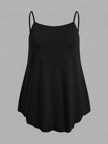 SHEIN EZwear 2 chiếc áo hai dây cỡ lớn màu trơn, thích hợp cho mùa hè. - Nhiều màu - Xem 4