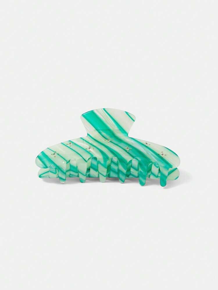 ACETIC ACID YELLOW MINI CLAW CLIP WITH INLAID GEMS HAIR CLAWS HAIR CLIPS HAIR JAW CLIP HAIR CLAMPS HAIR CLUTCH HAIR CATCHER CLIP