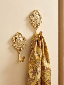 Cirelle 2 Móc Treo Phong Cách Châu Âu Cổ Điển Dùng Cho Rèm Cửa Phòng Tắm, Cửa Ra Vào, Cửa Sổ, Móc Treo Áo Khoác, Móc Treo Áo Khoác, Trang Trí Nhà Cửa, Móc Treo Tường Phong Cách Retro, Ý Tưởng Quà Tặng Tân Gia - Nhiều màu - Xem 3