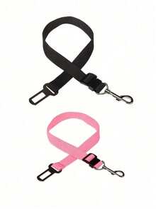 1pc Pet Car Safety Leash, Dog Retractable Traction Rope, Pet Leash, Car Safety Belt Made Of Nylon, Sturdy - Multicolor - View 14