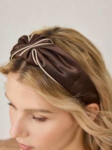 MOTF PREMIUM PLEATED HEMMING HEADBAND - Chocolate Brown - View 1