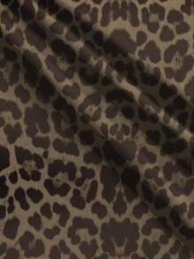 Glimmora Women's Leopard Print Letter Graphic Casual Pants - Multicolor - View 4