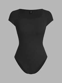 SHEIN EZwear 4件套女士彩色圆领短袖连体衣，适合夏季穿着 - 彩色 - 查看 6