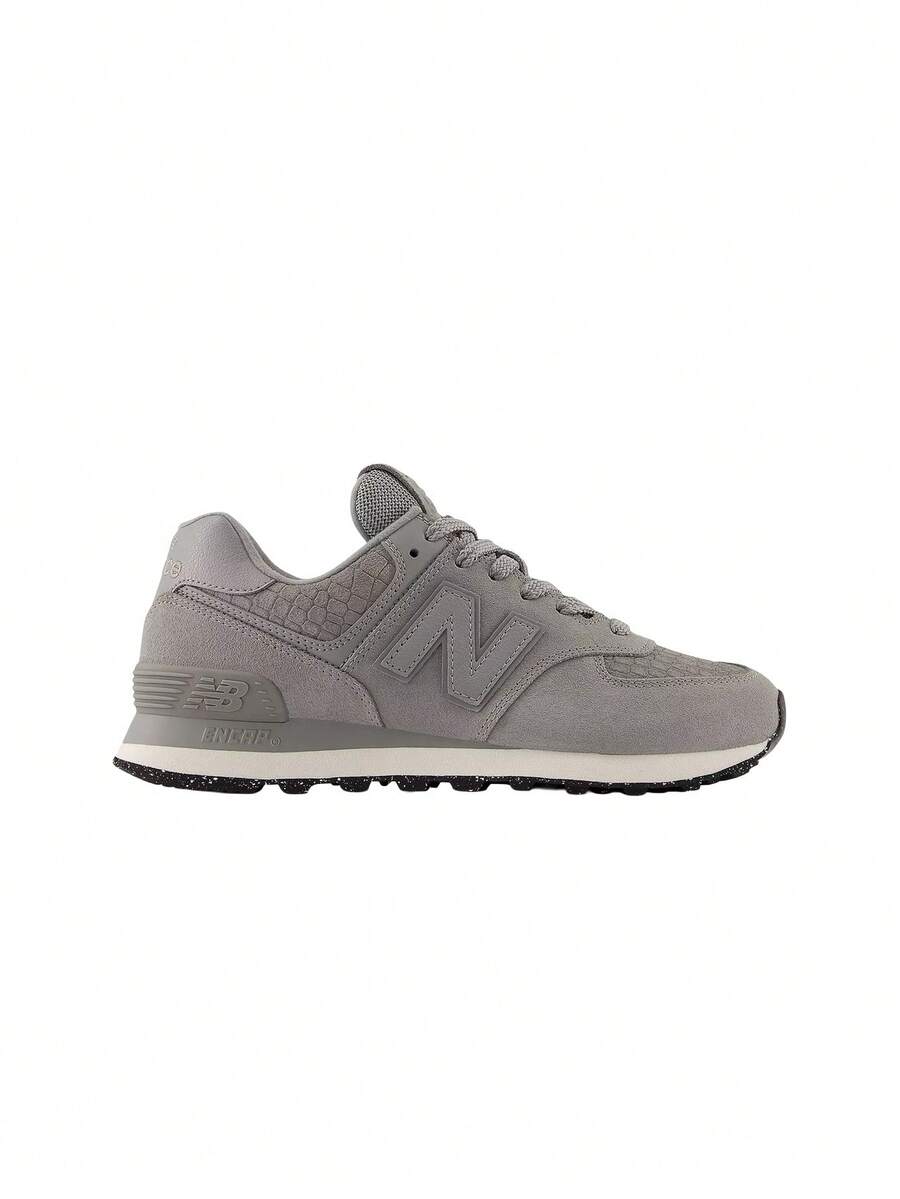 New Balance 574 Women's Trainers Grey/Animal WL574 PYG - Grey - View 1