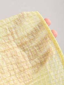 Sweetra Đầm nữ không tay dáng suông xếp ly, thích hợp cho mùa hè. - Màu vàng - Xem 6