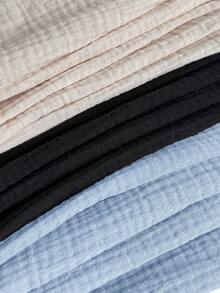 Comfortcana Bộ 3 chiếc quần short cỡ lớn, màu trơn, chất liệu vải lanh, thoải mái, thích hợp cho mùa xuân và mùa hè. - Nhiều màu - Xem 9