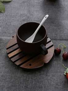 Cirelle Fish-Shaped Wooden Trivet - Handmade Heat Resistant Pad For Dining Table, Creative Non-Slip Table Mat - Multicolor - View 11