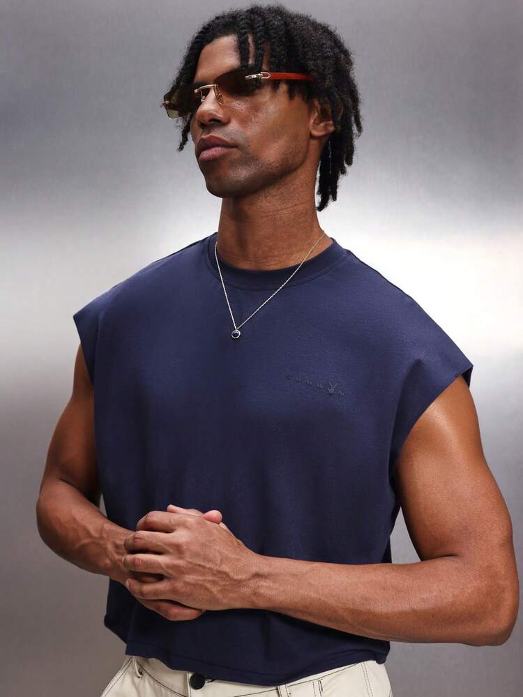 PLAYBOY X SUMWON Tank de la marine avec logo