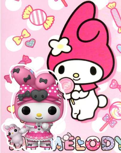 Funko 乙烯基人偶周年纪念收藏模型 #114，可爱的粉色兔子角色，配有波点蝴蝶结和迷你毛绒配件，造型别致的大头展示摆件，适合摆放在架子或桌面上，是理想的礼物之选。