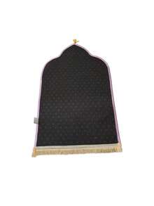 This High-Quality Anti-Slip Prayer Mat Is Adorned With Tassels, Is Thick, Soft, Foldable, Lightweight And Machine Washable. It Is Made Of Knitted Fabric And Features An Asymmetrical Design. It Is Suitable For Indoor And Outdoor Use And Is An Ideal Choice For Festivals Such As Ramadan, Eid Al-Fitr, Easter, And Thanksgiving - Multicolor - View 6