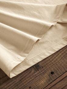 Manfinity Joysei Men's Round Neck Letter & Palm Tree Print Casual Versatile Daily Wear Top - Khaki - View 5