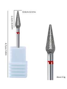 1PC Cone-Shaped Diamond Sanding Drill Bit For Exfoliating Removing Dead Skin And Cuticle Cleaning Nail Art Tool For Manicure Pedicure And Professional Salon Use - Multicolor - View 3