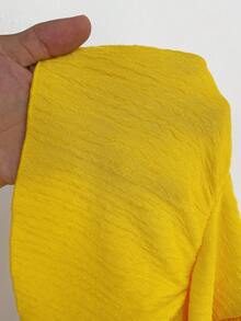 Sunspun Sexy Deep V Neck Backless Layered Ruffle Hem Jumpsuit, Yellow Jumpsuit, Elegant Party Jumpsuit, Summer Jumpsuit, Summer Holiday Outfit, Women's Beach Wear, Vacation Jumpsuit, Women's Casual Jumpsuit, Body-Con Tight Jumpsuit - Yellow - View 7