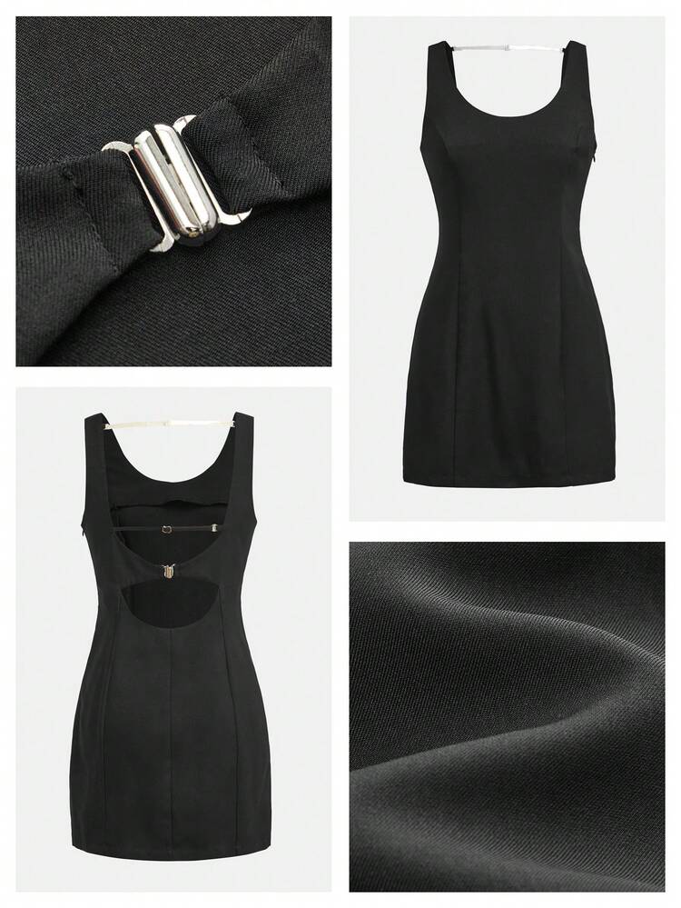 SHEIN Maija MAIJA Beach Backless Halter Neck Printed Flowy Mini Dress,Summer Dresses For Women