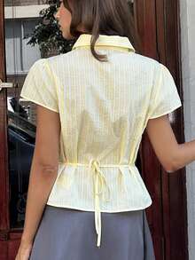MainGRL2026ss 新款白色女式衬衫，百搭单品，适合户外和街头穿着 - 白色 - 查看 2
