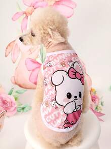 PETSIN 1 chiếc áo vest in hình thỏ Phục Sinh màu hồng cho chó và mèo - Nhiều màu - Xem 6