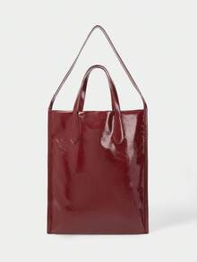 SHECARRY 女士单肩包，大容量轻便便携手提包。 - 紅色 - 查看 5