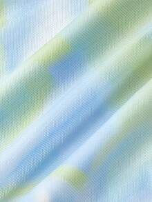 SHEIN MOD 绿色碎花短裙，饰有荷叶边和缎带，点缀3D立体花朵——梦幻浪漫，适合约会、派对、女士春夏装、春假、度假、野餐、节日、生日等场合。 - 綠色 - 查看 5