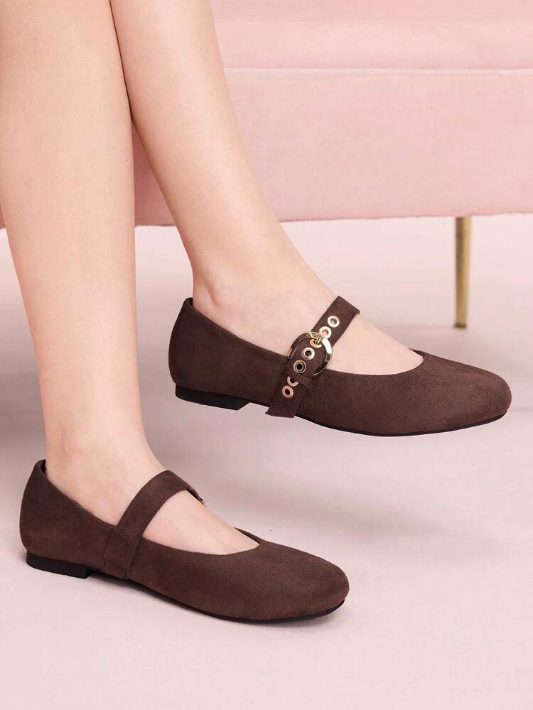 CUCCOO DOLLMOD Women's Casual Flats Solid Color Flats Ballet Flats Mary Jane Flats, Women's Dress Shoes, Ballet Shoes