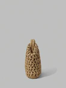 Ontre Fashion Woven Handbag - Brown - View 3