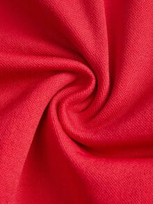 Cheerettes 女士条纹休闲健身运动七分紧身裤 - 紅色 - 查看 5