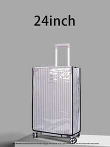 1/3件装行李保护套 透明加厚耐磨防水拉杆箱套 旅行皮套 - 黑色 - 查看 19