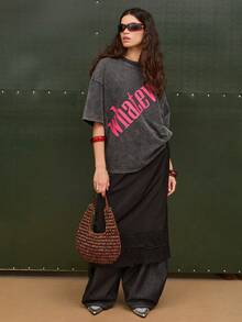 COUREZ EXTREME BALLOON JEANS IN RAW DENIM - Black - View 4