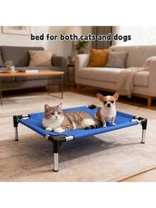 1pc/Breathable & Comfortable Pet Bed, Suitable For Small, Medium & Large Dogs, Indoor & Outdoor Use - Blue - View 6