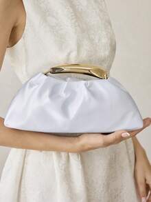 MOTF PREMIUM LADIES HANDBAG, ELEGANT DATE DINNER BAG - Light blue - View 7