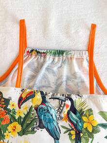 Travachic KIDS Young Girl Ditsy Floral Camisole Top And Shorts 2-Piece Set - White - View 5