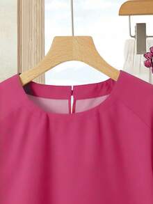 Rusticease 女士度假休闲纯色上衣+印花半裙套装（2件套），女士夏季服装，夏季半裙套装，半裙上衣套装，女士半裙上衣套装，印花半裙套装 - 彩色 - 查看 6