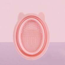 1 buah/2 buah warna Pink/Abu-abu/Ungu, Alat Pembersih Kuas Makeup, Set Alat Pembersih Kuas Kosmetik yang Dapat Diperpanjang & Digunakan Kembali, Untuk Kuas, Puff Bedak, dan Spons, Set Aksesoris Makeup, Hadiah - MultiWarna - View 15