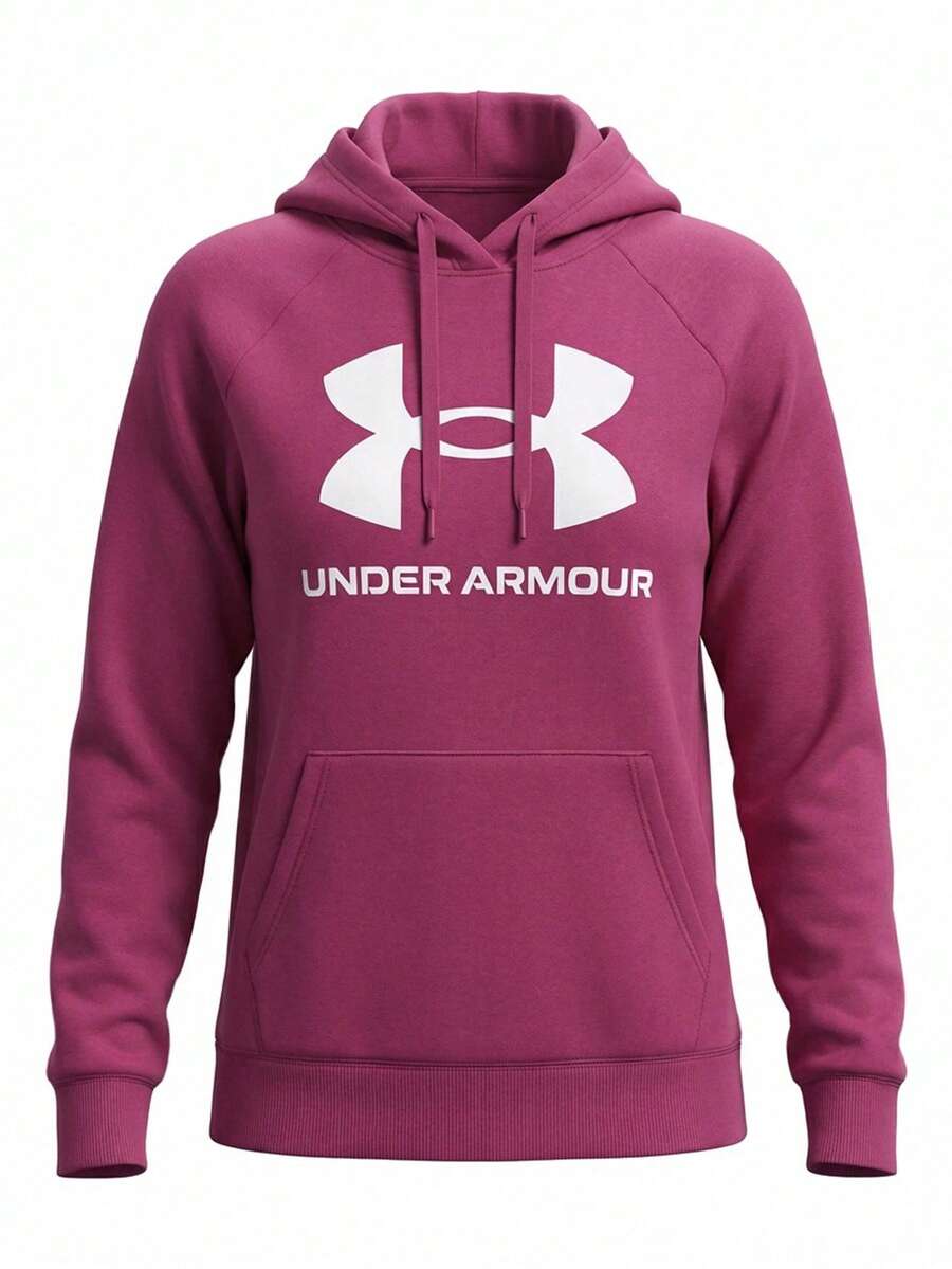 Under Armour Rival Women's Shimmer Hoodie Pink - Fuchsia Dusk /  / Iridescent - View 1