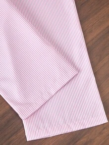 SHEIN Sparklyn Conjunto de camisola versátil para férias femininas, tops de primavera/verão, adequados para férias, viagens e diversas ocasiões, frescos e energéticos. - Rosa - Ver 8