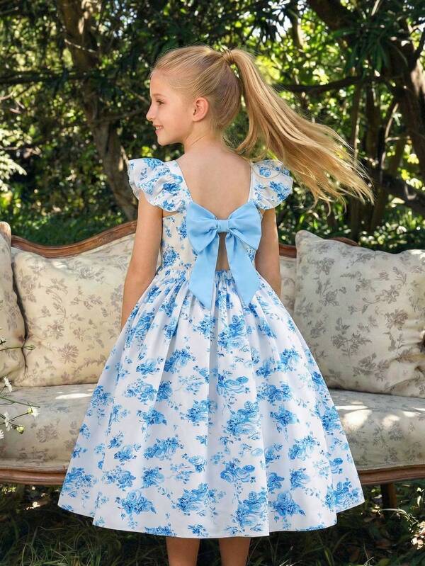 Elladie kids Tween Girls' Fashion Butterfly Print Cap Sleeve Dress Lolita Dress Vintage Dress Blue And White Floral Dress Tea Party Dress Blue Floral Dress Blue Flower Dress Bow Back Dress Blue And White Floral Dress Girls Dress Vintage Girls Kids Blue Floral Dress Open Back Dress For Kids Blue Floral Dress Girls Toddler Girl Spring Dress Open Back Bow Dress Kids Girl Blue Floral Dress Kids Blue Flower Dress Girls Puff Sleeve Dress Kids Bow Dress Summer Bohemela