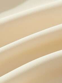 SHEIN 女童碎花袖单排扣休闲衬衫 - 米色 - 查看 4