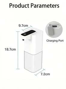 1PC Automatic Foam Soap Dispenser, Touchless Sensor Wall-Mountable Soap Dispenser With Type-C Charging For Kitchen & Bathroom - multicolor - View 6