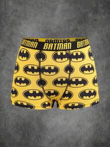 BATMAN X SHEIN Quần đùi boxer thường ngày cạp chun cho bé gái. - màu đen - Xem 8