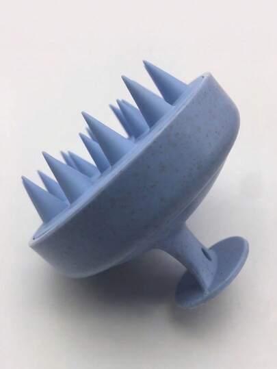 1 chiếc bàn chải gội đầu bằng nhựa màu xanh dương 8cm*7cm, bàn chải làm sạch tóc, bàn chải răng mềm massage da đầu, dụng cụ chăm sóc cơ thể, thích hợp cho du lịch, hoạt động ngoài trời, thể thao, văn phòng, kẹp tóc, phụ kiện tóc, ngày Valentine.