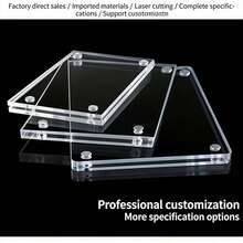 亚克力冰箱贴相框，透明双面磁性相框，展示框，适用于富士胶片相机，2.36 x 3.54 英寸 - 透明 - 查看 6