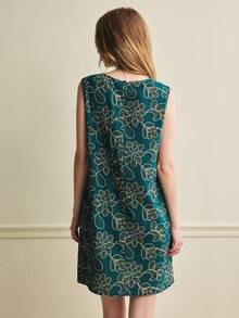 Écloséra New Arrival Spring/Summer Sleeveless Midi Loose Dress For Women - Multicolor - View 6