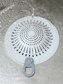 Kitchen Sink Strainer, Washbasin Hair Clogging Filter Cover, Bathroom Drain Strainer - White - View 3
