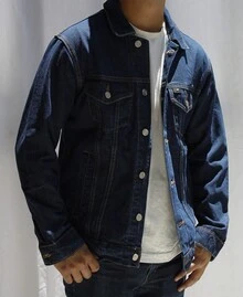 Chamarra Vaquera de Mezclilla para Caballero Estilo Casual - Azul Marino - Ver 6