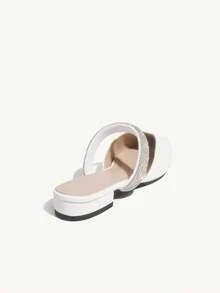 CUCCOO CHICEST 休闲百搭平底鞋适合日常穿搭夏季度假鞋夏季促销圣诞节秋季新年假期 - 白色 - 查看 4