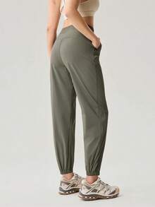 OutZeal 女士运动裤 慢跑裤 日常休闲速干抗皱运动裤 - 軍綠色 - 查看 7