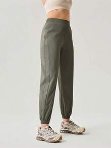 OutZeal 女士运动裤 慢跑裤 日常休闲速干抗皱运动裤 - 軍綠色 - 查看 10