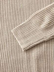 Officeau Men's Zip-Up Knitted Sweater With Collar, Versatile For Daily Business Casual Wear, Autumn/Winter - Grey - View 4