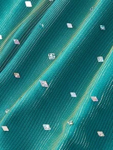 SHEIN MOD 女士奶油色蕾丝吊带背心，夏季，下午茶派对，情人节，夏季女装 - 水鴨藍 - 查看 7